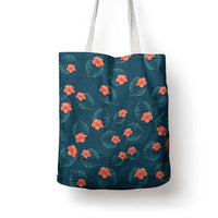 Hawaii Monstera Tote Bag Hibiscus Flowers Simple Style DT05 - Polynesian Pride