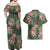 Hawaii Couples Matching Off Shoulder Maxi Dress and Hawaiian Shirt Green Polynesian Monstera Patterns - Polynesian Pride