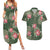 Hawaii Couples Matching Summer Maxi Dress and Hawaiian Shirt Green Polynesian Monstera Patterns - Polynesian Pride