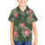 Hawaii Family Matching Off The Shoulder Long Sleeve Dress and Hawaiian Shirt Green Polynesian Monstera Patterns - Polynesian Pride