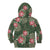 Hawaii Kid Hoodie Green Polynesian Monstera Patterns - Polynesian Pride
