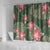 Hawaii Shower Curtain Green Polynesian Monstera Patterns - Polynesian Pride
