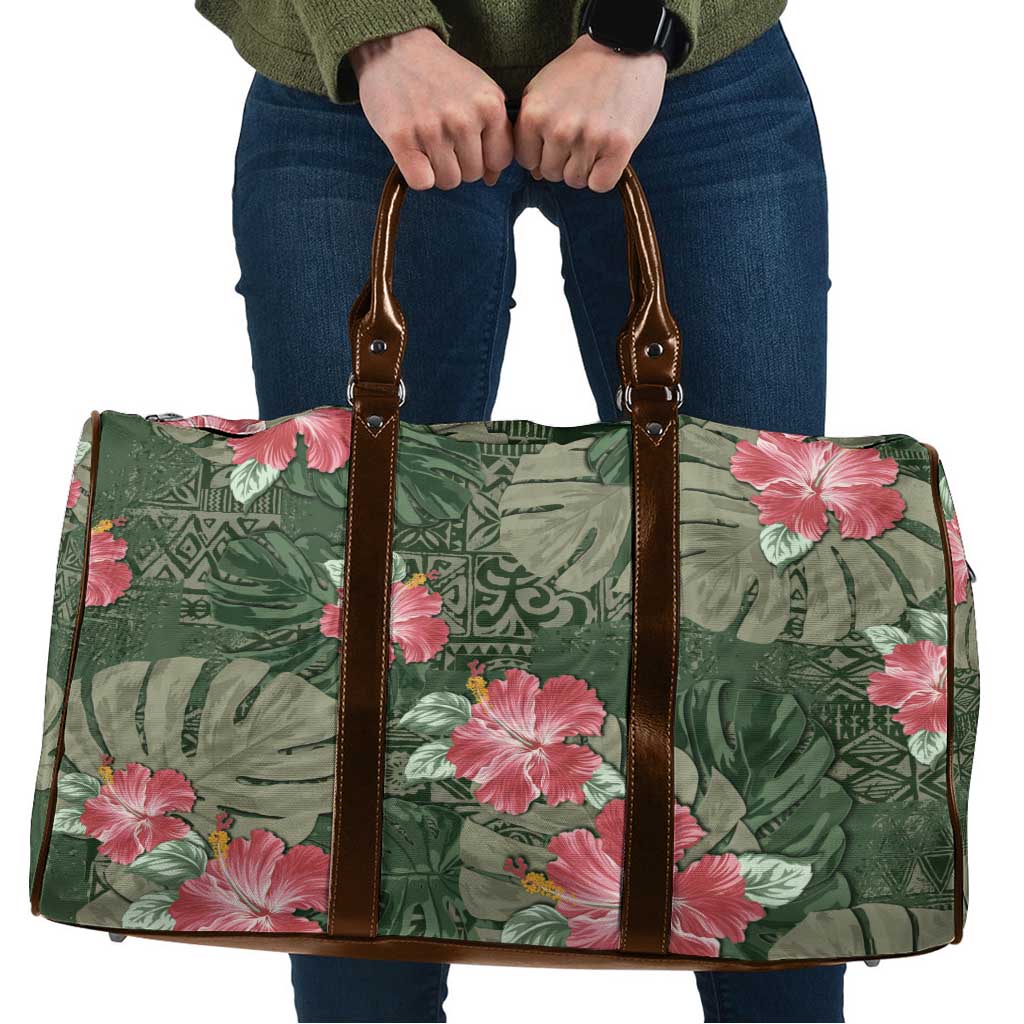 Hawaii Travel Bag Green Polynesian Monstera Patterns DT05 Green - Polynesian Pride