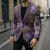 Hawaii Blazer Purple Polynesian Monstera Patterns - Polynesian Pride