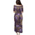 Hawaii Family Matching Puletasi and Hawaiian Shirt Purple Polynesian Monstera Patterns - Polynesian Pride