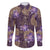 Hawaii Family Matching Summer Maxi Dress and Hawaiian Shirt Purple Polynesian Monstera Patterns - Polynesian Pride
