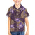 Hawaii Family Matching Summer Maxi Dress and Hawaiian Shirt Purple Polynesian Monstera Patterns - Polynesian Pride
