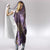 Hawaii Hooded Blanket Purple Polynesian Monstera Patterns - Polynesian Pride