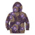 Hawaii Kid Hoodie Purple Polynesian Monstera Patterns - Polynesian Pride