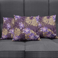 Hawaii Pillow Cover Purple Polynesian Monstera Patterns DT05 - Polynesian Pride