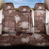 Hawaii Back Car Seat Cover Brown Polynesian Monstera Patterns DT05 One Size Brown - Polynesian Pride