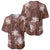 Hawaii Baseball Jersey Brown Polynesian Monstera Patterns - Polynesian Pride
