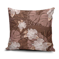 Hawaii Pillow Cover Brown Polynesian Monstera Patterns DT05 Brown - Polynesian Pride