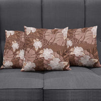 Hawaii Pillow Cover Brown Polynesian Monstera Patterns DT05 - Polynesian Pride