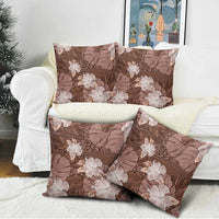 Hawaii Pillow Cover Brown Polynesian Monstera Patterns DT05 - Polynesian Pride