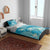 Hawaii Bedding Set Teal Polynesian Monstera Patterns - Polynesian Pride