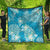 Hawaii Quilt Teal Polynesian Monstera Patterns - Polynesian Pride