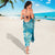 Hawaii Sarong Teal Polynesian Monstera Patterns - Polynesian Pride