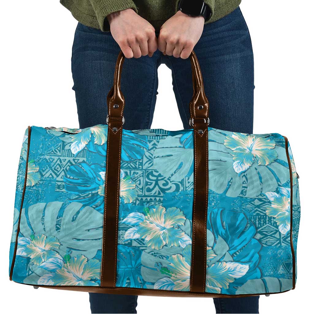 Hawaii Travel Bag Teal Polynesian Monstera Patterns DT05 Teal - Polynesian Pride