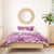 Hawaii Bedding Set Magenta Polynesian Monstera Patterns - Polynesian Pride