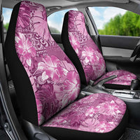 Hawaii Car Seat Cover Magenta Polynesian Monstera Patterns - Polynesian Pride