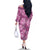 Hawaii Family Matching Off The Shoulder Long Sleeve Dress and Hawaiian Shirt Magenta Polynesian Monstera Patterns - Polynesian Pride