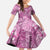 Hawaii Family Matching Summer Maxi Dress and Hawaiian Shirt Magenta Polynesian Monstera Patterns - Polynesian Pride