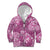Hawaii Kid Hoodie Magenta Polynesian Monstera Patterns - Polynesian Pride