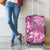 Hawaii Luggage Cover Magenta Polynesian Monstera Patterns - Polynesian Pride