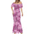 Hawaii Mermaid Dress Magenta Polynesian Monstera Patterns - Polynesian Pride