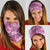 Hawaii Neck Gaiter Magenta Polynesian Monstera Patterns DT05