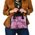Hawaii Shoulder Handbag Magenta Polynesian Monstera Patterns - Polynesian Pride