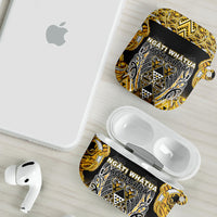 Aotearoa Ngati Whatua AirPods Case Maori Tribal Gold Paua Shell Pattern