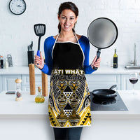 Aotearoa Ngati Whatua Apron Maori Tribal Gold Paua Shell Pattern