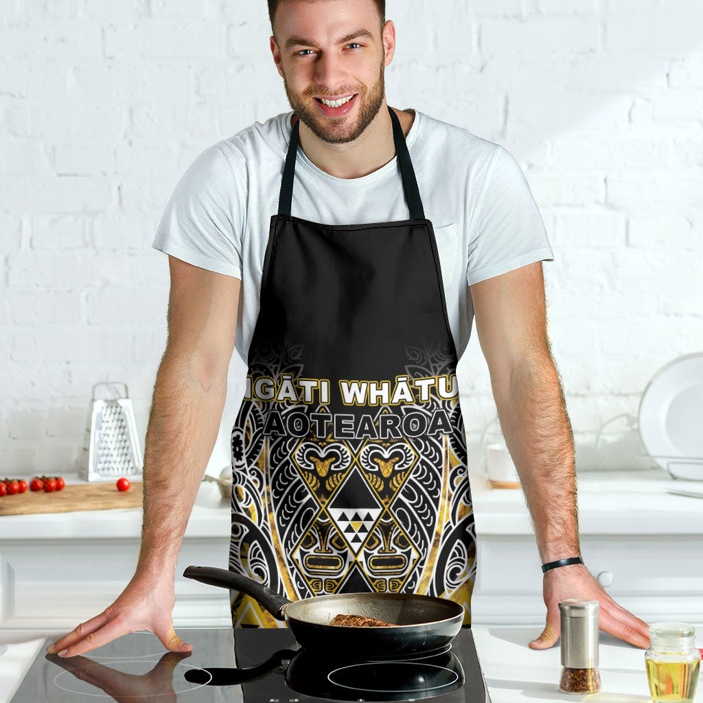 Aotearoa Ngati Whatua Apron Maori Tribal Gold Paua Shell Pattern