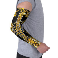 Aotearoa Ngati Whatua Arm Sleeves Maori Tribal Gold Paua Shell Pattern