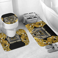 Aotearoa Ngati Whatua Bathroom Set Maori Tribal Gold Paua Shell Pattern