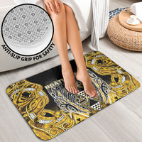 Aotearoa Ngati Whatua Bathroom Set Maori Tribal Gold Paua Shell Pattern
