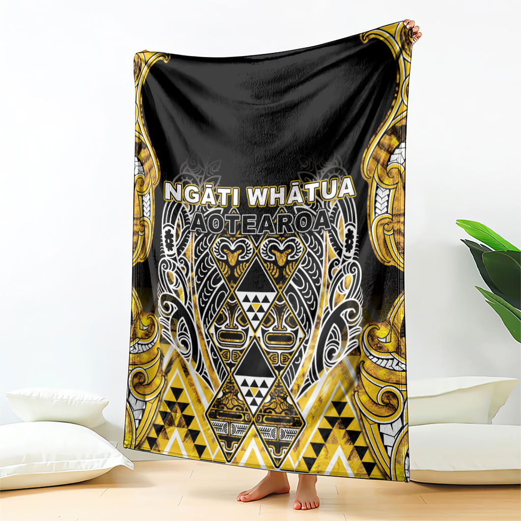 Aotearoa Ngati Whatua Blanket Maori Tribal Gold Paua Shell Pattern