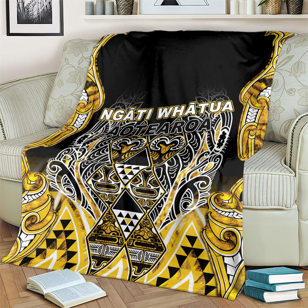 Aotearoa Ngati Whatua Blanket Maori Tribal Gold Paua Shell Pattern