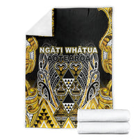 Aotearoa Ngati Whatua Blanket Maori Tribal Gold Paua Shell Pattern