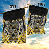 Aotearoa Ngati Whatua Garden Flag Maori Tribal Gold Paua Shell Pattern