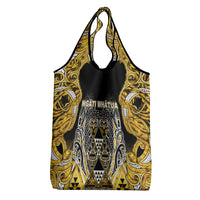 Aotearoa Ngati Whatua Grocery Bag Maori Tribal Gold Paua Shell Pattern