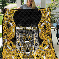 Aotearoa Ngati Whatua Quilt Maori Tribal Gold Paua Shell Pattern
