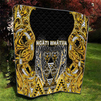Aotearoa Ngati Whatua Quilt Maori Tribal Gold Paua Shell Pattern