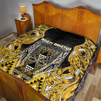 Aotearoa Ngati Whatua Quilt Maori Tribal Gold Paua Shell Pattern