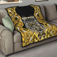 Aotearoa Ngati Whatua Quilt Maori Tribal Gold Paua Shell Pattern