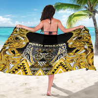 Aotearoa Ngati Whatua Sarong Maori Tribal Gold Paua Shell Pattern