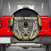 Aotearoa Ngati Whatua Spare Tire Cover Maori Tribal Gold Paua Shell Pattern