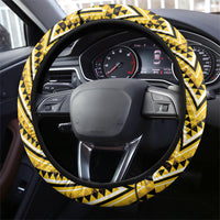 Aotearoa Ngati Whatua Steering Wheel Cover Maori Tribal Gold Paua Shell Pattern